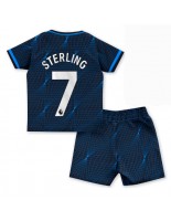 Chelsea Raheem Sterling #7 Vieraspaita Lasten 2023-24 Lyhythihainen (+ shortsit)